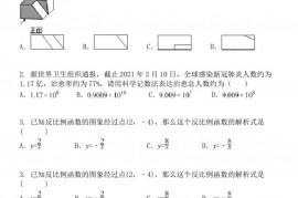 2021年河南省师范大学附属中学中考数学一模试卷