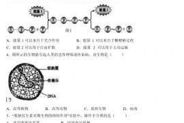 2022届上海市嘉定区高三二模生物试题带答案