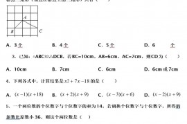 重庆开州区2022-2023学年八年级数学第一学期期末统考试题含解析