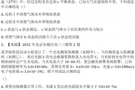 2022年北京东城区高三三模物理试卷-学生用卷