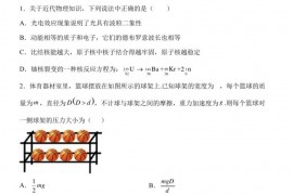 2023届河南省驻马店树人高级中学高三下学期第二次高考模拟理综物理试题