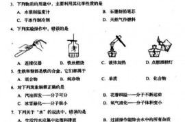 2020年吉林四平中考化学真题及答案