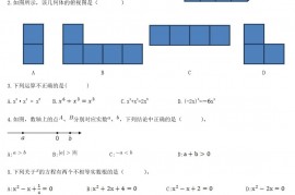 2020新疆中考数学真题及答案