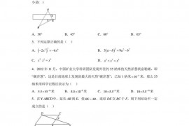 2023年陕西省西安西工大附中中考八模数学试题