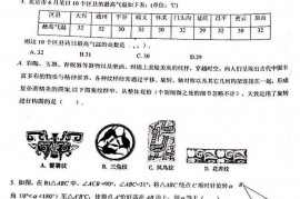 人大附中朝阳学校2019-2020学年第一学期暑期开学验收初三数学试卷