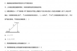 黑龙江省齐齐哈尔市实验中学201９—2０20学年高一物理下学期期中试题