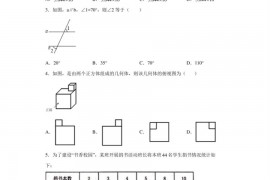 2020年广州市铁一中学九年级下学期中考一模数学试题