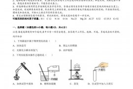 广大附中2021-2022学年初三一模试题化学