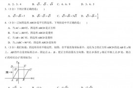 2022北京陈经纶中学初二（下）期中数学