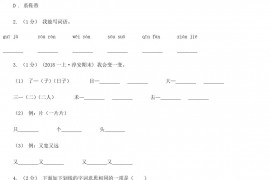 2020年陕西榆林小升初语文A卷真题及答案