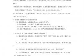 广东省广州市华师附中中考语文模拟练习题