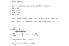 山东省新泰市第二中学2019-2020学年高二物理上学期期中试题