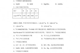 湖南省株洲市第二中学2018—2019学年高一下学期月考化学试题