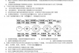 徐州市第一中学2019～2020学年度高二年级第二学期开学收心检测生物