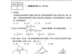 2023年“希望杯”全国数学竞赛八年级试卷（含参考答案）