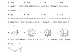 北京市海淀区北京大学附属中学2020-2021学年八年级下学期期中数学试题