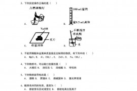 2016-2017学年青海省油田二中九年级（下）期中化学试卷