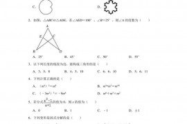 2022-2023学年西藏拉萨一中八年级第一学期期末数学试卷