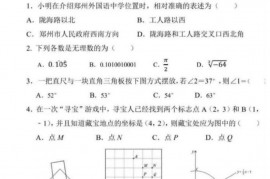 郑州外国语中学2021-2022学年八年级上学期期末考试数学试卷