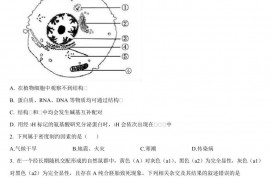 2020年常州市第五中学高三生物期中试卷及答案