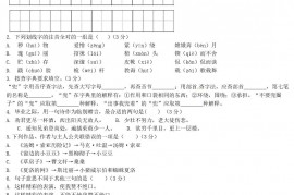 2020年湖南省小升初语文真题及答案