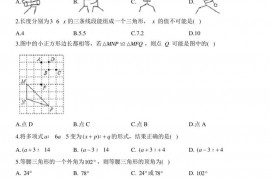 重庆市第十八中学2020-2021学年八年级上学期期中考试数学试卷