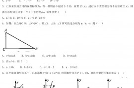 2020浙江省杭州市中考数学真题及答案