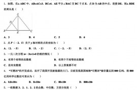 江苏省南京玄武外国语学校2021-2022学年中考数学模拟预测题