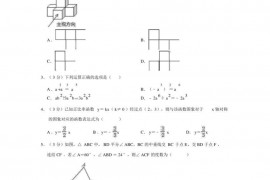 2019年陕西师大附中中考数学二模试卷