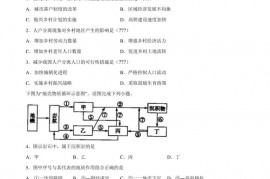 湖南株洲第二中学2022-2023学年上学期教学质量检测高三地理试题（B）