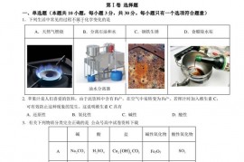 衡阳市八中2022级高一第一学期期末考试化学