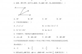 2023年陕西省西安市西工大附中分校九年级下学期中考第二次模拟考试数学试卷