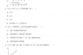 2019-2020学年福建省厦门外国语学校七年级（下）期末数学试卷