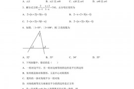 广东省广州市广东实验中学越秀学校2019年中考三模数学试题