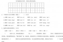 2020年四川达州小升初语文真题及答案