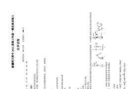 新疆师大附中2022届高三年级一模仿真训练三化学试卷