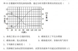 九年级化学上册期末测试卷(参考答案)