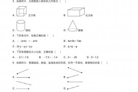 2017-2018学年成都市双流中学实验学校七年级（上）期中数学试卷