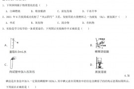 2021年四川省广安市中考化学真题及答案