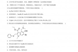 大庆实验中学2020-2021学年度上学期第二次月考化学试题