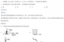 2021年陕西西安中考化学真题及答案