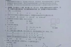 2021年广西玉林中考数学真题