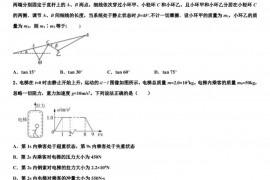 2022-2023学年吉林省松原市实验高级中学高三年级五月份月考卷物理试题