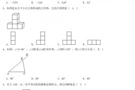 2021年广西河池中考数学真题及答案