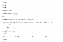 2020年湖北省随州市中考数学真题及答案