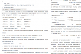 浙江省余姚市2022-2023八年级语文上学期期中试题 新人教版