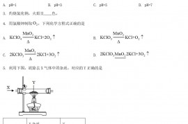 2021年上海市宝山中考化学试题及答案