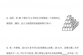 第二十一届华杯赛小高年级决赛试题 B和答案