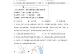 2023年湖南省长沙市南雅中学中考二模历史试题