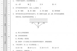 2021-2022学年广西南宁三中七年级（下）期中数学试卷